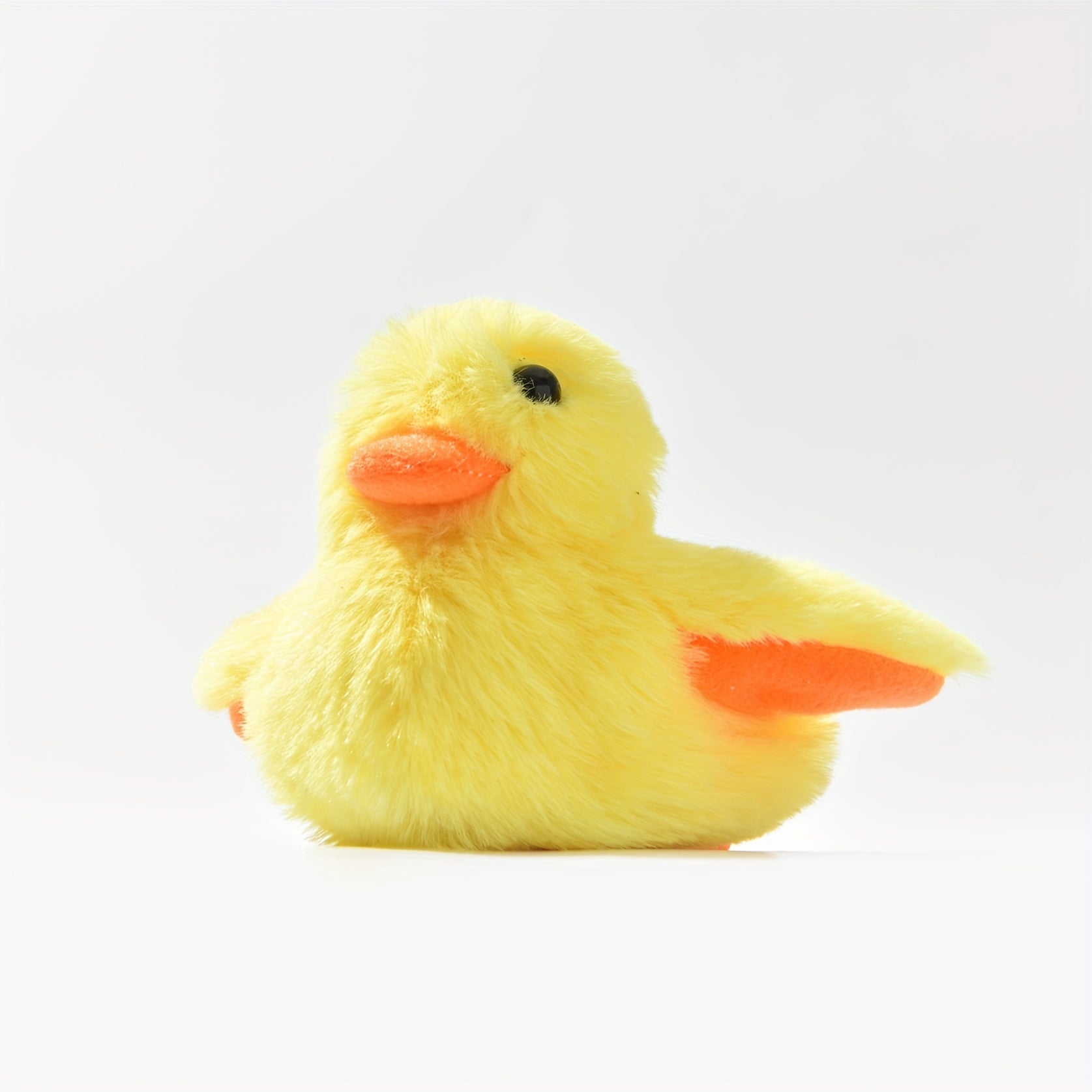 TEMU Interactive Electric Cat Toy, Flapping Wings Duck, Gravity Activated Plush Quacking Duck, Cartoon Pattern, Usb Rechargeable Battery, All Breed