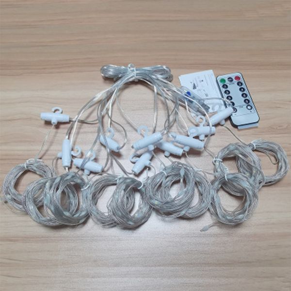 Direct Sales 33 Curtain Lighting Chain USB Remote Control Rubber-Covered Wire Copper Wire Curtain Color Lighting Chain Bedroom Led Copper Wi