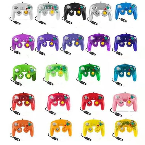 10 Colors NGC Wired Game Controller Gamepad Joystick for Nintendo NGC Console Gamecube Wii U Extension Cable Turbo Dualshock Controllers DHL