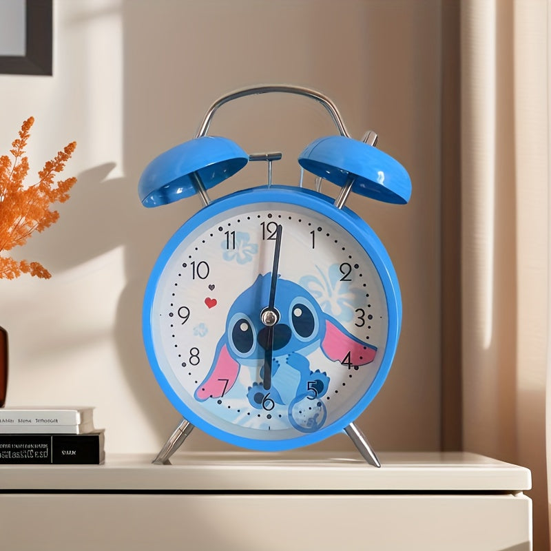 TEMU Stitch Alarm Clocks With Night Light - Cartoon Room Decor Cute Tabletop Decor, -the-dark Bedside Clock, &stitch Gift
