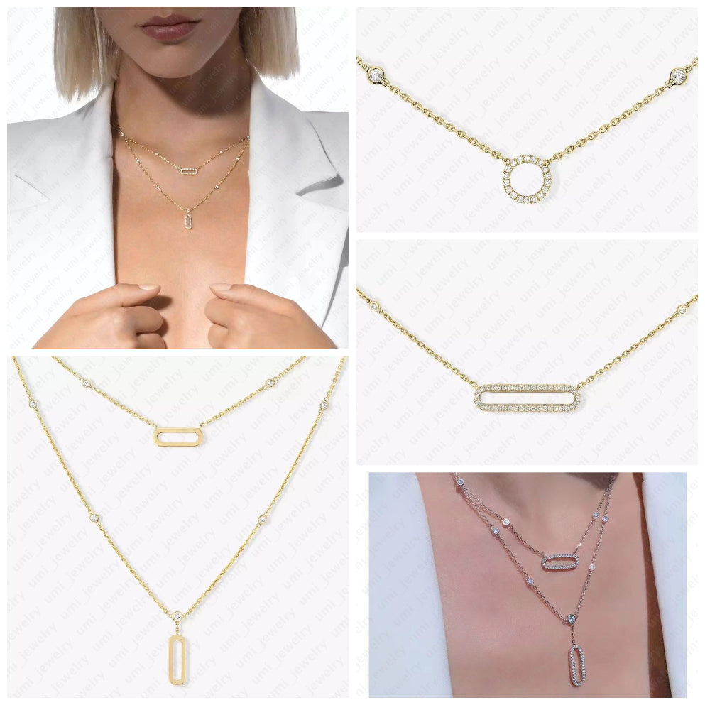 necklace designer for women iced out pendant jewelry woman designer Gothic 18K Gold Plated jewellery luxury designer jewelry gifts designer necklace