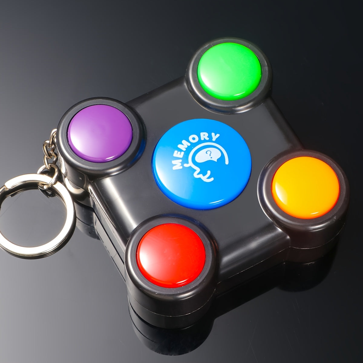 TEMU Handheld Electronic Memory Game With Lights & Sound - Learning Puzzle Console, Multicolor Matching Game (blue-green-red-purple-yellow) &,