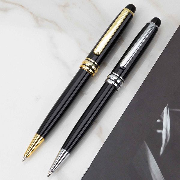 wholesale High Quality 163 Bright Black Ballpoint - Roller Ball Pen Classic Office Stationery Promotion Pens For Birthday Gift