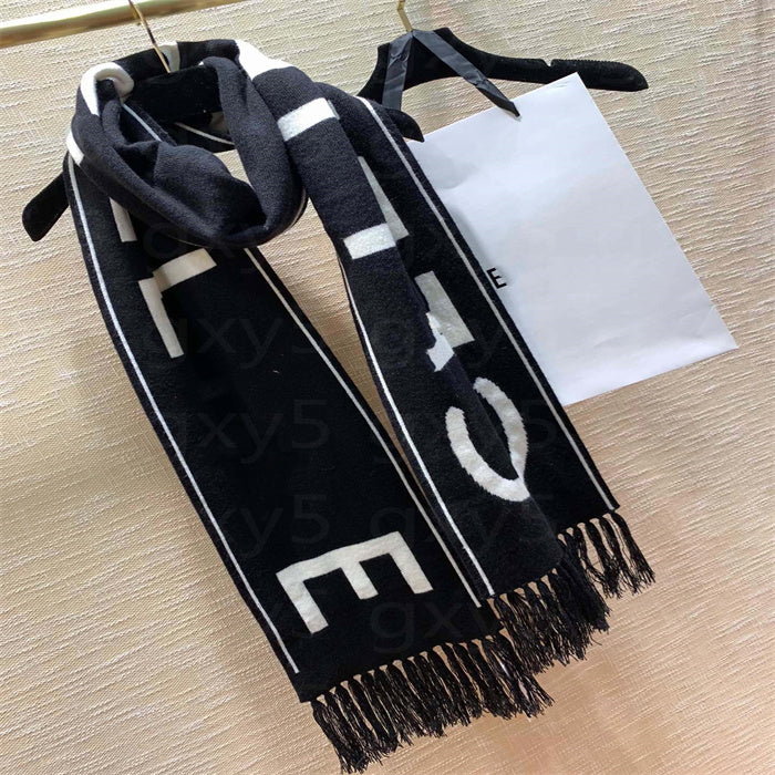 Scarf Designer Cotton Long Scarves Fashion Luxury Necks Winter Wool Scarves Women Wraps Striped Plaid letter Printed headscarves size 180*35CM