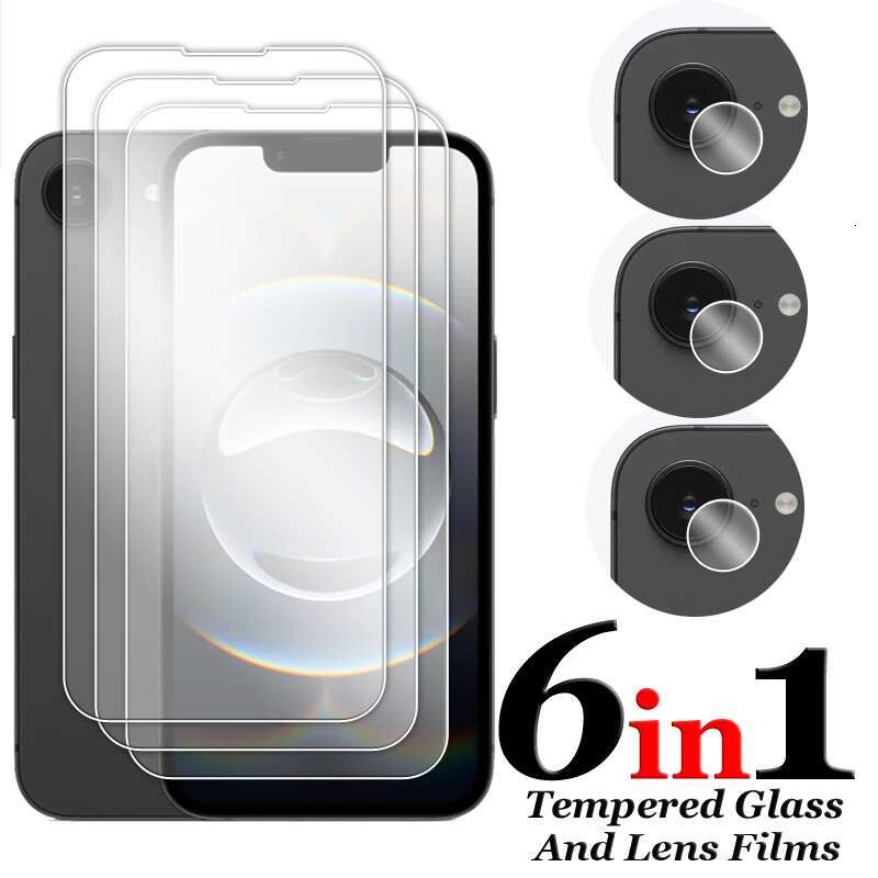 6.1 inch Full Glue Clear Screen Protector Apple Tempered Glass For iPhone 16E Lens Film