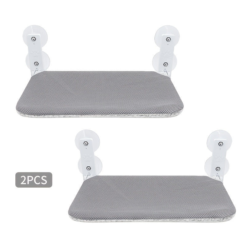 TEMU 2 Foldable Balcony Cat Hammocks, Cat Drying Platform, Cat Utensils, Strong Suction Cups, Cat Hanging Window Hammocks, And Cat Beds. Cat Drying