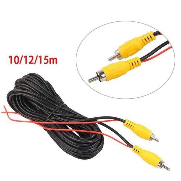 Universal 10-12-15M video cable for car rearview camera RCA instrument cable for connecting reverse camera with car multimedia monitor Y2501