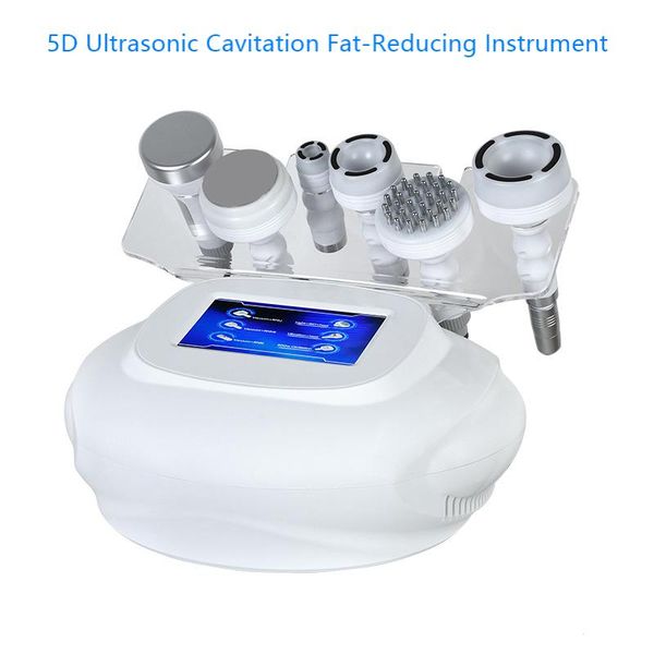 6 in 1 Beauty Slimming Vacuum RF Equipment 80K Ultrasonic Cavitation Machine Whole Body Massage Skin Muscle Stimulato Equipment