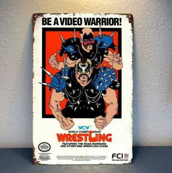 High Quality Wrestling Nes Retro Video Game Metal Poster Tin Sign 20*30cm T250118
