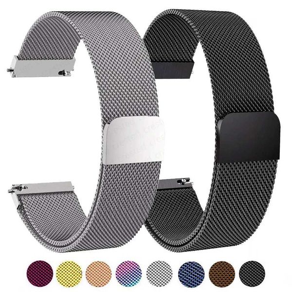 Watch Band Stainless Steel Milanese Strap Return Magnetic Bracelet 18mm-20mm-22mm Replacement Strap Suitable for smartwatches M240824