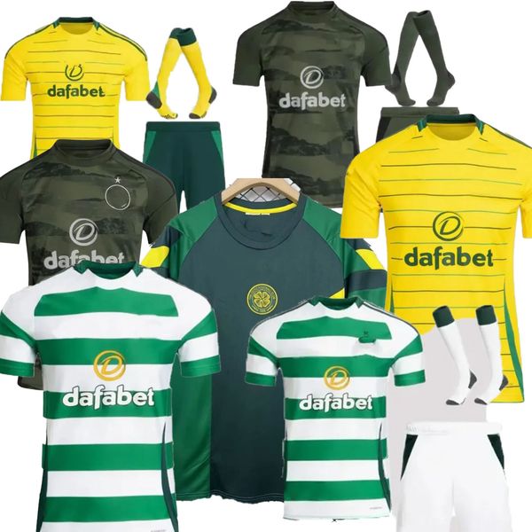 24 25 kids KTOGO football shirts GRIFFITHS AJETI Kids kit sets 2024 Children athletic outdoor apparel McGregor jersey celticfc jerseys Men K