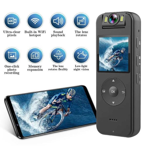 Sports Action Video Cameras Z09 WiFi Camera Full HD Recording Action Camera Rotating Cam 1400Mah Battery 4K Camera For Electric Bikes Motorc