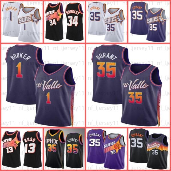 Kevin 35 Durant jersey Devin 1 Booker Chris 3 Paul Basketball Phoenixs Sun Deandre Ayton Steve 13 Nash Charles 34 Barkley Jerseys 22 City Me