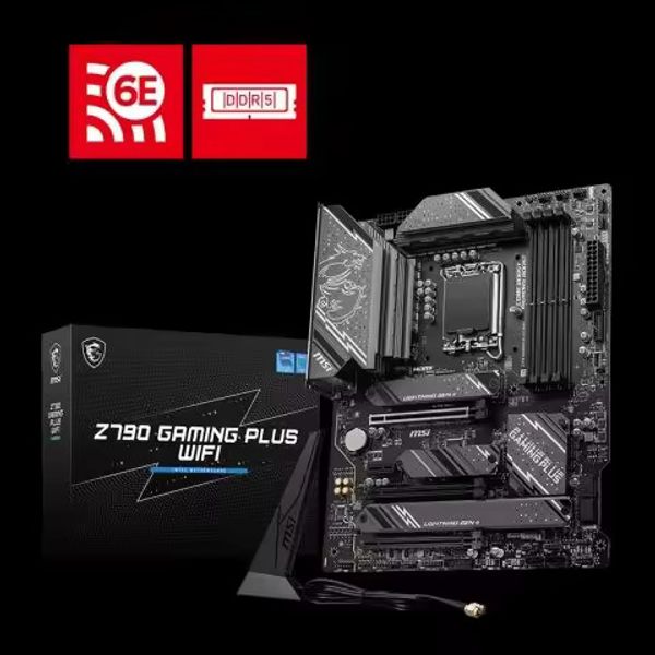 MSI Mainboard Z790 GAMING PLUS WIFI DDR5 Computer Motherboard Support CPU 14700KF-14700K-14900KF(Intel Z790-LGA 1700)