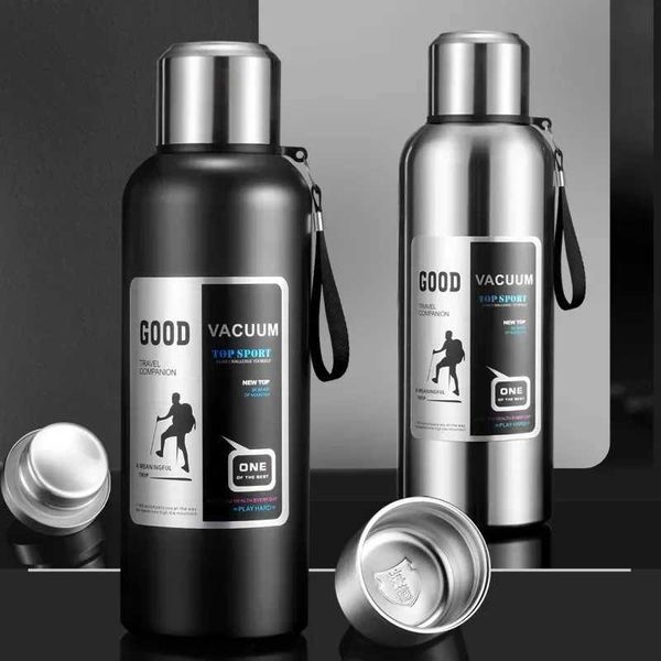 Large Capacity Cold Thermal Thermos Tumbler Stainless Steel Insulated Tea Coffee Water Bottle Insulation Flask Pot Travel MugCL240809