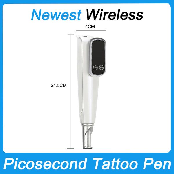 Professional Wireless Laser Picosecond Pen Blue & Red Tattoo Remove Laser Pen Freckle Acne Mole Dark Spot Pigment Tattoo Removal Machine Ski