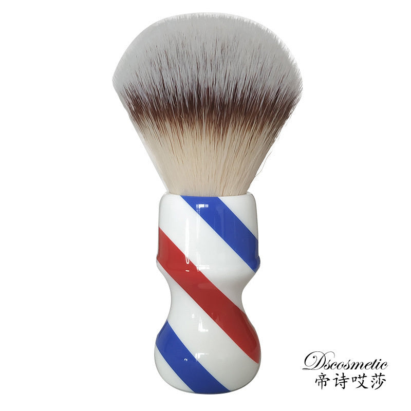 Makeup Tools dscosmetic 24mm soft synthetic hair shaving brush with barber pole handle by hand made 221119