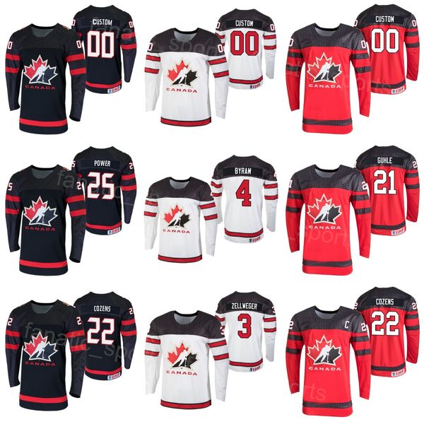 National Hockey Canada 2024 IIHF World Championship 91 John Tavares Jersey 8 Michael Bunting 13 Brandon Tanev 22 Dylan Cozens 38 Brandon Hag