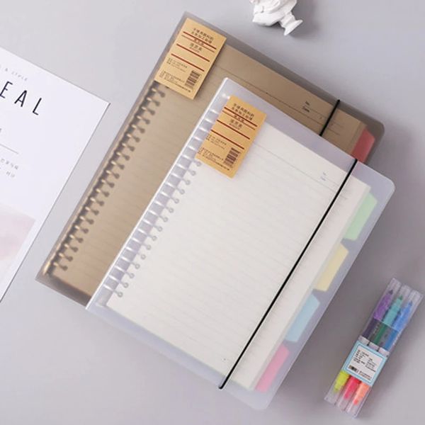 A4B5A5 Loose Leaf Refill Binder Notebook BlankLineGridCornell Replacable Metal Ring Office School Supplies Stationery 250208