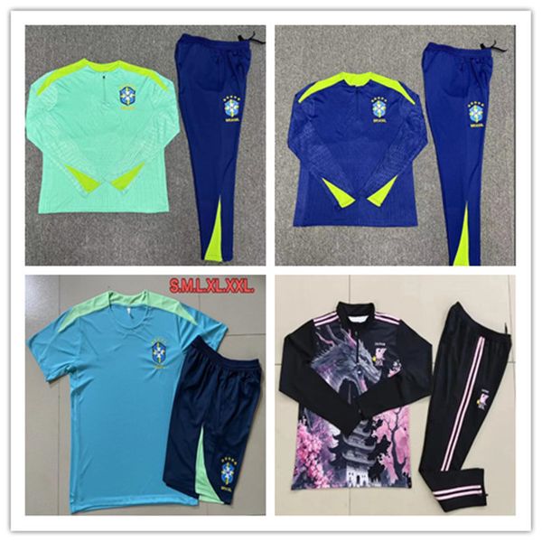 2024 bRAZILS soccer tracksuit football training set 23 24 Portuguese Men and child tracksuits national team jogging sets survetement foot ch