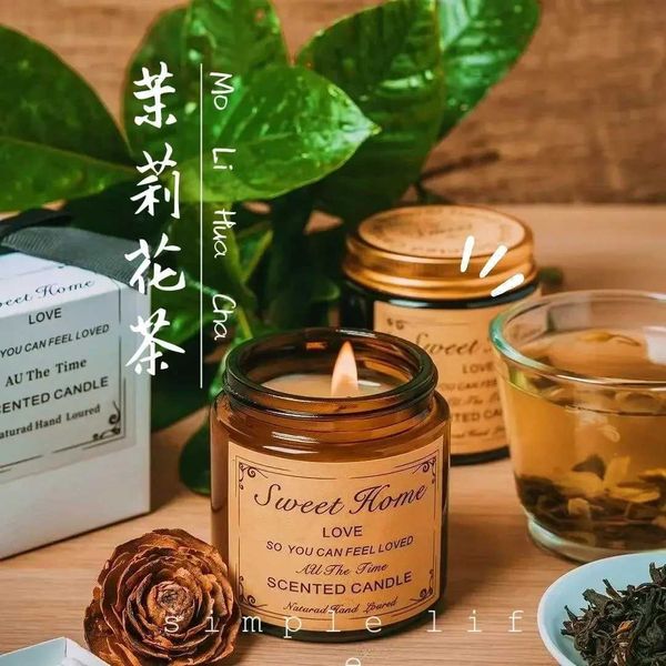 Handmade Sleep Assisted Aromatherapy Candles Home Bedroom Aromatherapy Candles Smoke Free Aromatherapy Decorative Gifts Y241120