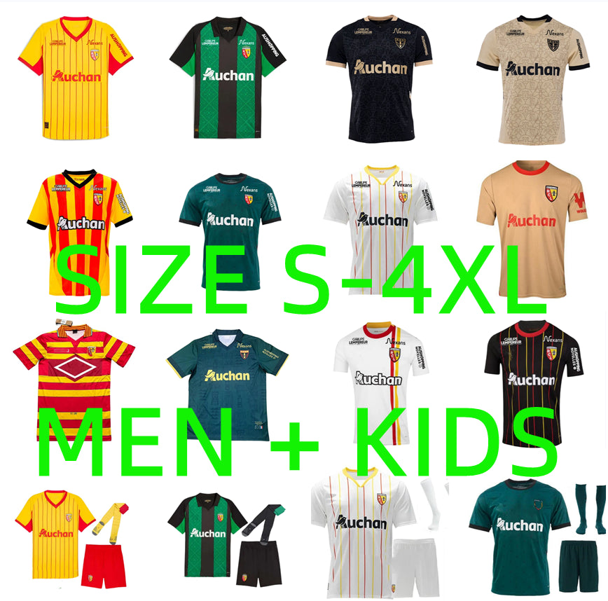 2025 2026 RC Lens third maillot soccer jerseys 24 25 26 Saint Barbara special KAKUTA OPENDA GANAGO SOTOCA FOFANA FORTES Football Shirts kids home BU