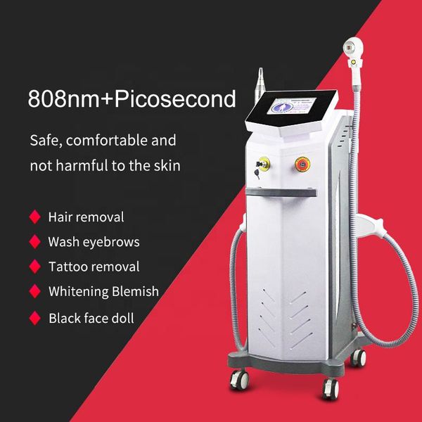 20 Million Shots Diode Laser Hair Removal Whole Body 808 Machine Tattoo-Eyebrows-Eyeliner Washing Nd Yag Instrument Skin Rejuvenation Face F