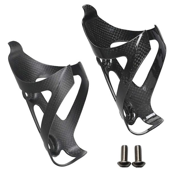 All carbon fiber bicycle water bottle cage MTB road bicycle bottle rack ultra light cycling equipment matte-glossy Y240927