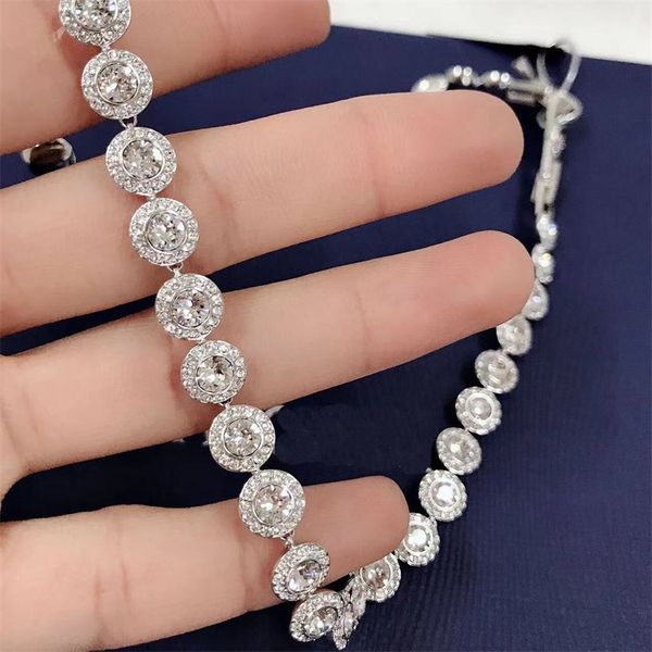 Diamond necklace tennis bracelets designer necklaces women men iced out plated gold silver crystal choker designer jewelry plated gold brace