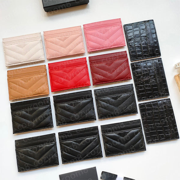 Card Holder Designer Women Cardholder Genuine Leather Designer Man Bank Credit CardHolders Wallet Coin Purse With Box Passport Holders Purses Wholes