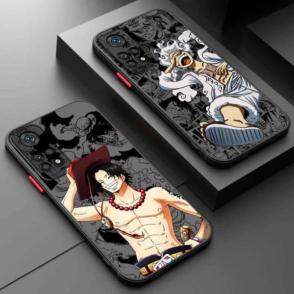 Cell Phone Cases Cool One P-Piece phone case suitable for Redmi Note 13 12 10 9 Pro Plus S T 5G 4G matte frosted transparent cover H250112