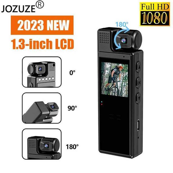 Sports Action Video Cameras JOZUZE 13inch screen 1080P sports highdefinition mini camera portable digital video recorder human body camera i