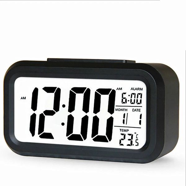 Large LED backlit display clock digital alarm clock electronic clock temperature for home office travel desktop decoration clock 241212