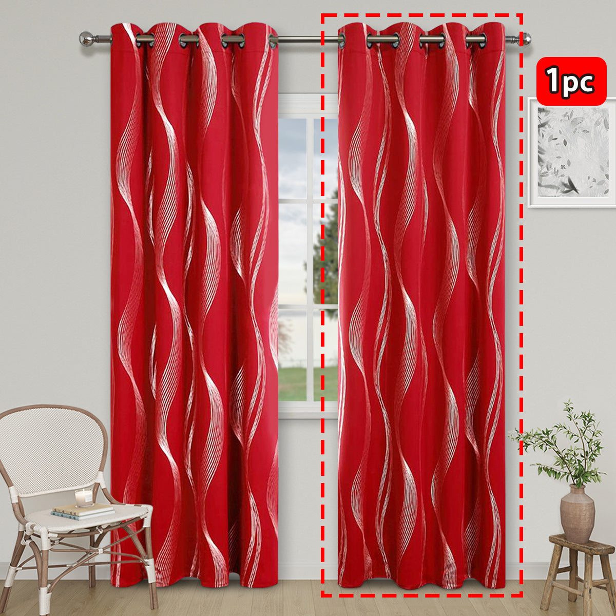 YL-37113 cross-border hot stamping and silver marble high-precision blackout curtain punching living room sunscreen finished curtain