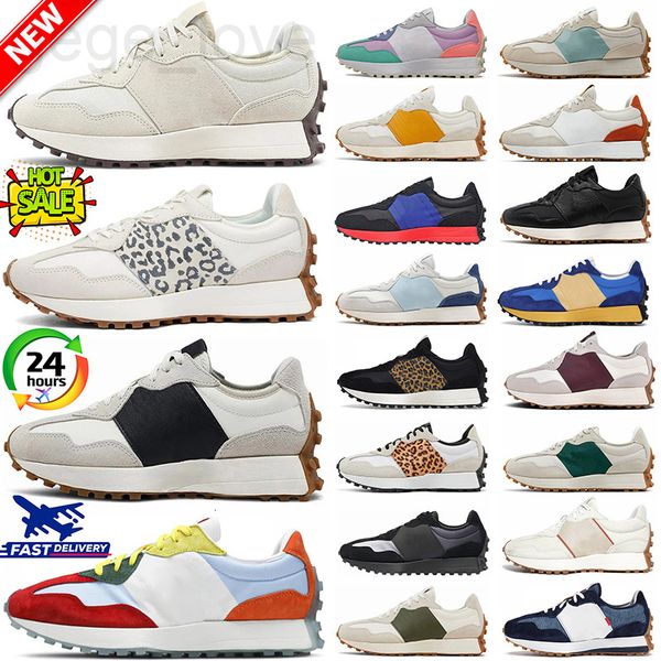 24 new Running shoes womens designer sneakers mens Sea Salt vintage beige Moonbeam leopard print black white orange grey men trainers size 3