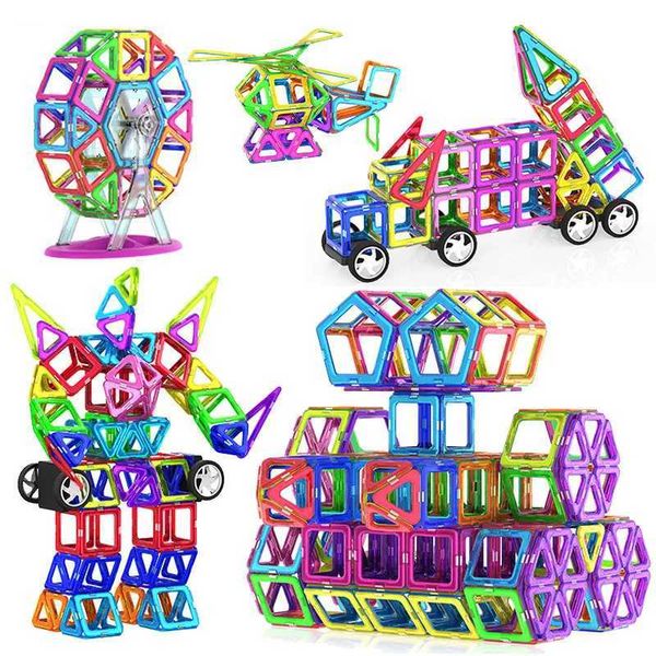Magnetic Blocks Big Mini Size Magnetic Blocks Magnetic Constructor Designer Set Model Building Blocks Educational Magnet Toys For Children S