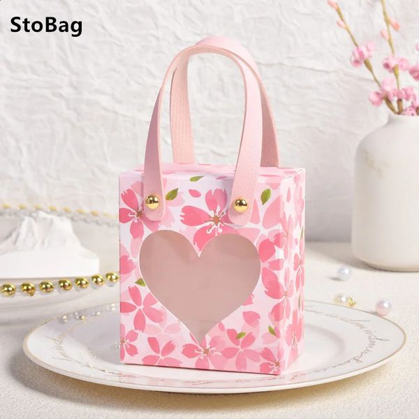 StoBag Wedding Candy Box Packaging Snack Chocolate Souvenirs Cookies for Valentines Day Mother Birthday Party Year Gift Box 250116