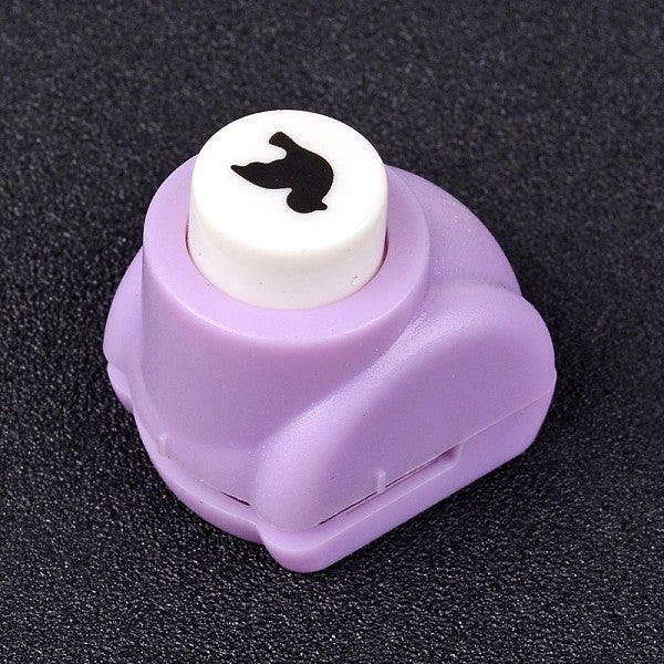 Random Single Color or Random Mixed Color Mini Plastic Craft Paper Punch Sets for Scrapbooking & Paper Crafts