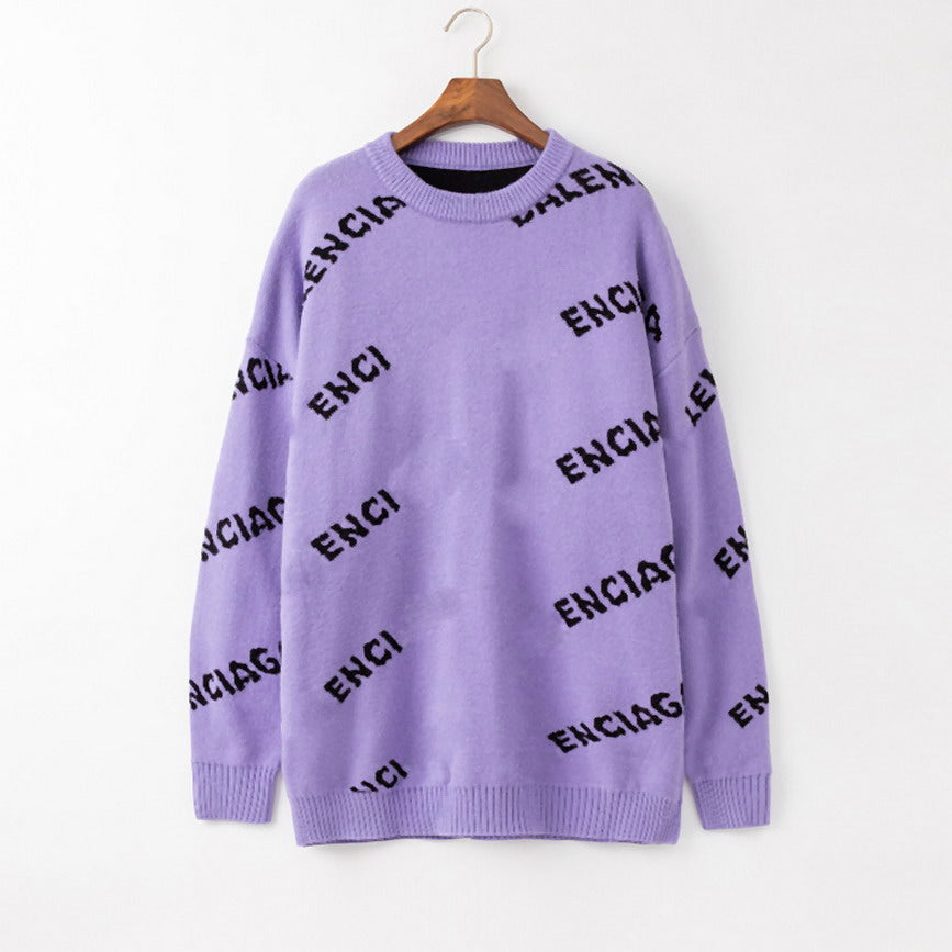 Men Sweaters Knitted Pullovers Knitwear Solid Color Casual Woollen Woolly Pullover Sweater