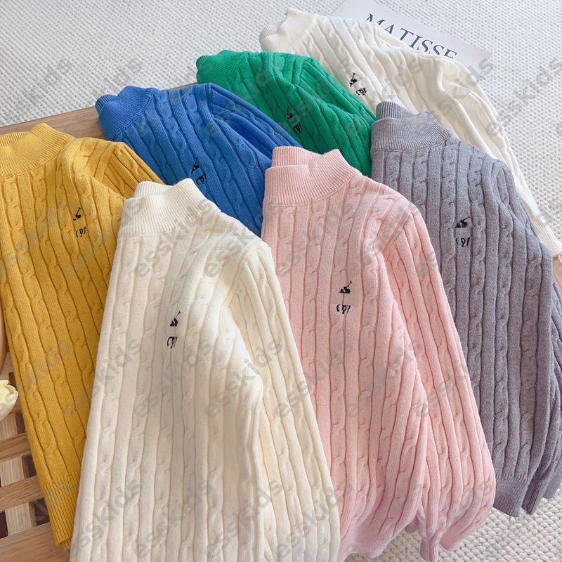 Polo Sweater Baby Kids Knitted Shirts Designer Sweaters Boys Girls Pullover Luxury Clothes Tops Children Sweater Long Sleeve Base Tee Shirt -8 DPD25