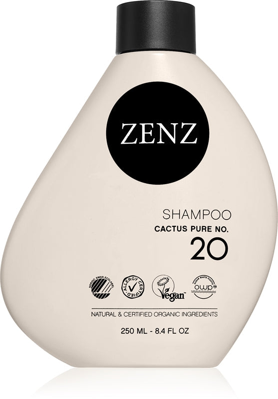 ZENZ Organic Șampon hidratant Cactus Pure No. 20 potrivit pentru persoanele alergice 250 ml