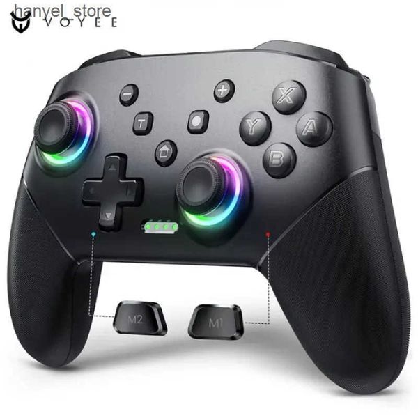 Game Controllers Joysticks VOYEE wireless switch controller compatible with Switch Pro controller suitable for Switch-Switch Lite-OLED-PC L2