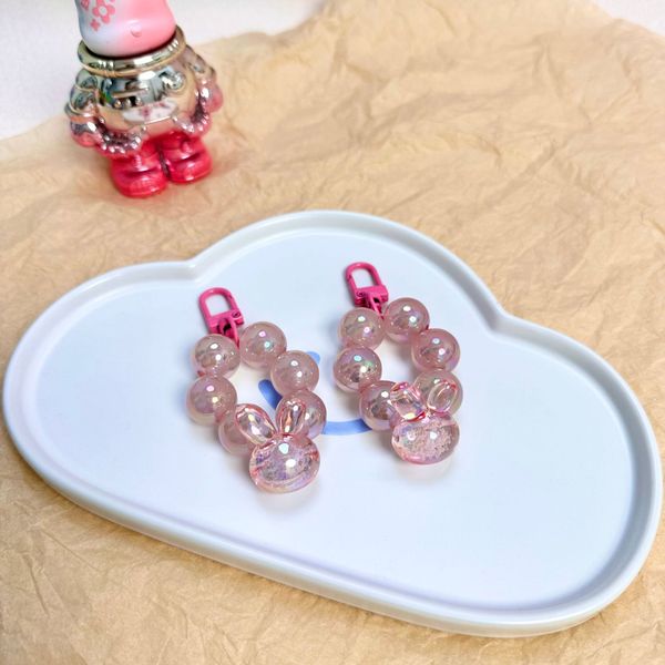 ddmygifts New bead ring buckle hanging rope phone case bracelet cartoon bubble small rabbit head A