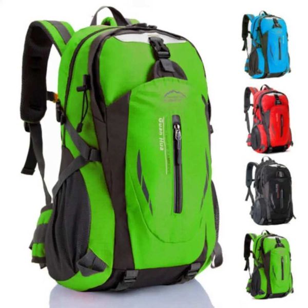 Durable Nylon Large Waterproof Backpack 40L Large Capacity Bag Camping Walking Hiking Outdoor Travel RucksackXJ240823