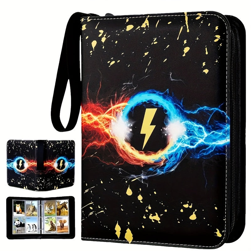 TEMU Card Binder 4-pockets, 400 Pockets Card Holder With 50 Removable Sleeves, Trading Card Collector Album