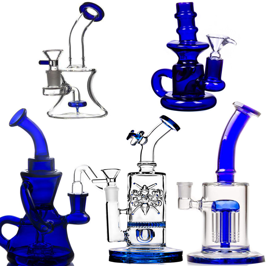 Hookahs beaker bong water pipe Smoking Glass Bubbler bongs heady Dab accessory Recycler dab rigs with 14mm joint