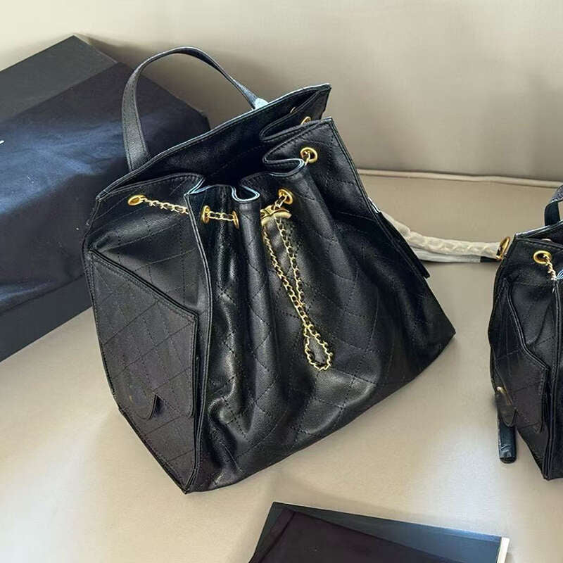 Designer Woman Backpack 25B 25bag Luxury Grain Leather Drawstring Bucket Backpacks with 2 Pocket Yellow School Back Pack Shoulder Bags Handbags Tote