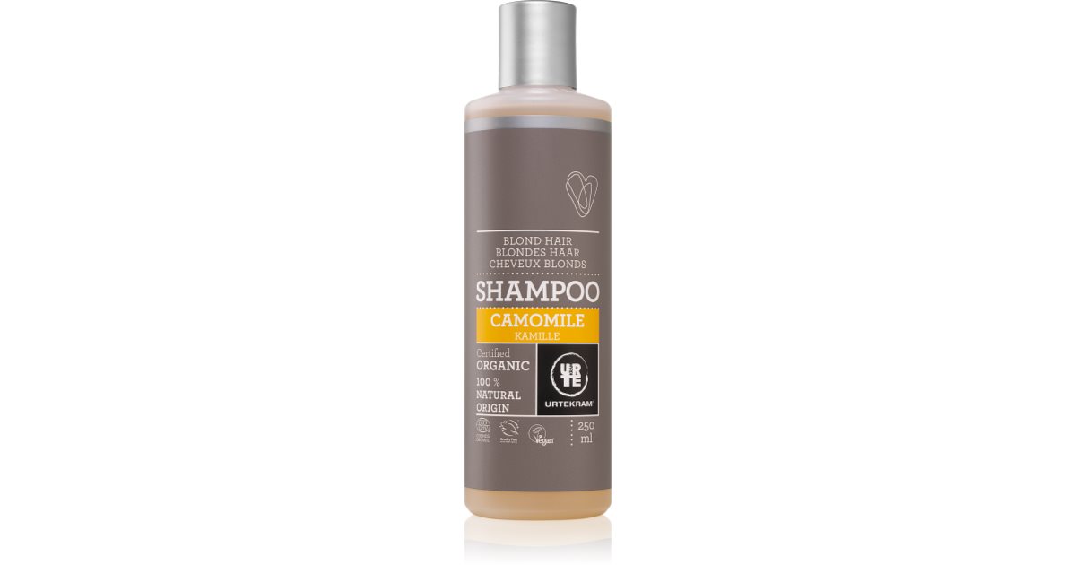 Urtekram Camomile hair shampoo for all types of blonde hair 250 ml