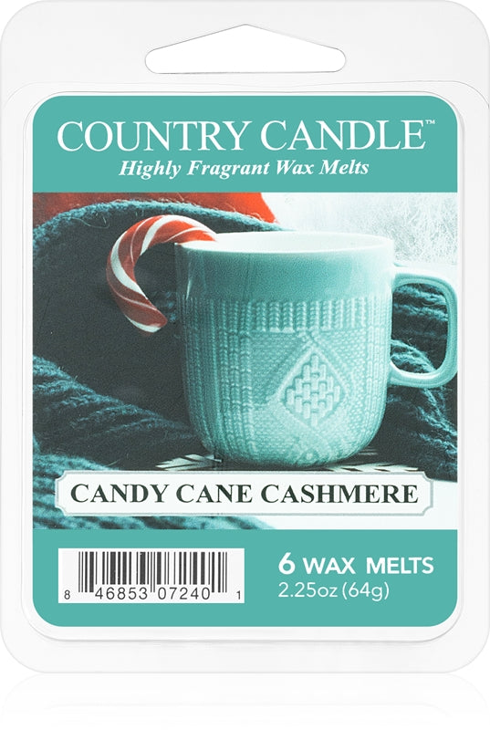 Country Candle Candy Cane Cashmere Lampevoks aromatica 64 g