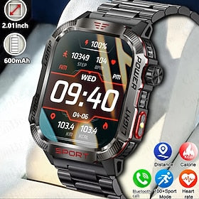2024 novos esportes ao ar livre altitude pressão bússola chamada bluetooth relógio inteligente com luzes led função de verificação de dinheiro smartwatch